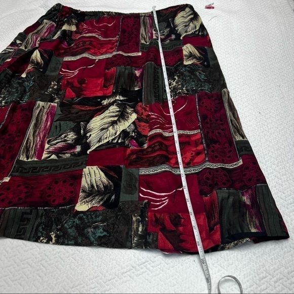 VINTAGE❤️LESLIE Belle Two Piece Burgundy Suit Size XL - Picture 10 of 16